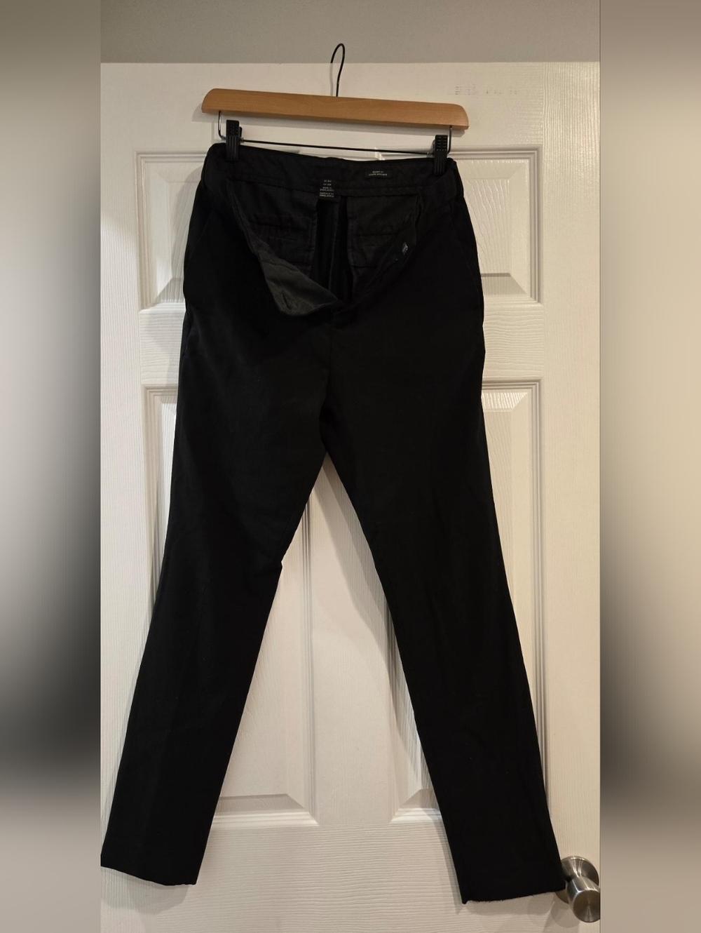 H&M Men's Black Dress Pants - Skinny Fit, 30R (30x32)